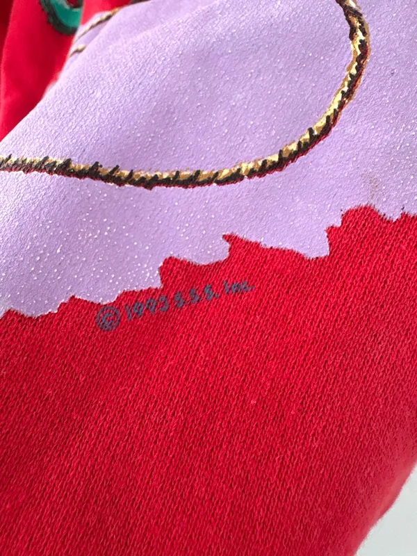 Vintage Western Cowgirl Red Crewneck‎ Large - Image 6
