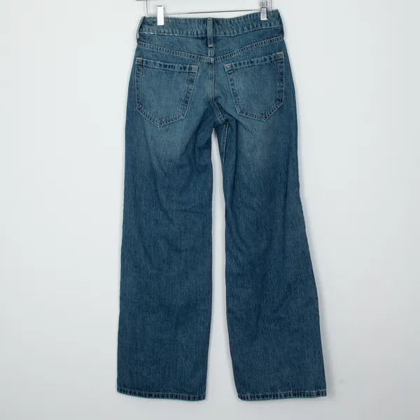 Hollister Low Rise Baggy‎ Jeans Womens Size 000R W23 Regular Medium Wash Denim - Image 5