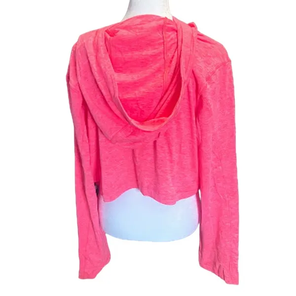 90 Degree by Reflex‎ Pink Half Zip Pullover Hoodie Size Large NWT - Image 4
