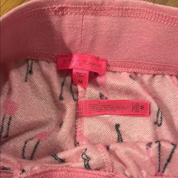 Betsy Johnson Pink Flamingo PJ Shorts - Image 2