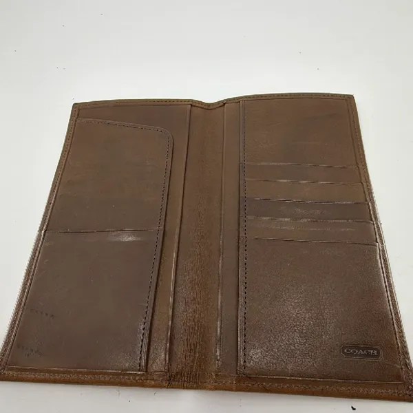 Coach Billfold Brown Leather Wallet - Image 3