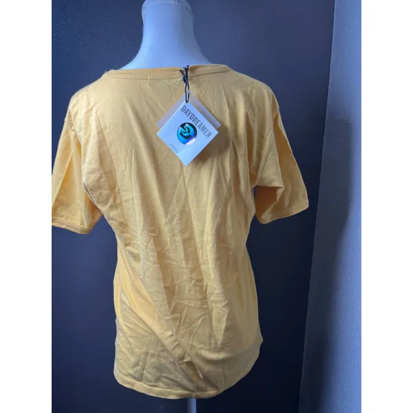 DAYDREAMER Cayman Islands Ringer Tee Size Small Dusty Gold NWT 100% Cotton - Image 6