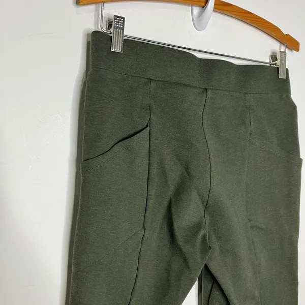 Betabrand journey DPYP dress pant yoga pant olive green‎ women's medium petite - Image 8