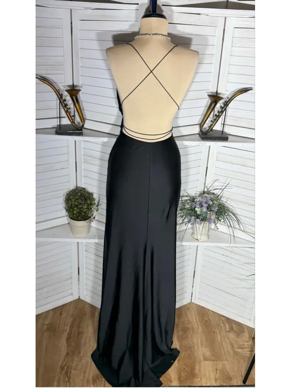 Windsor maxi dress sexy mermaid gown open back plunge prom homecoming whimsigoth - Image 2