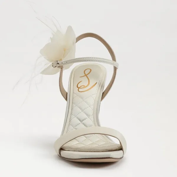 Sam Edelman Cream Floral Heels - Image 4