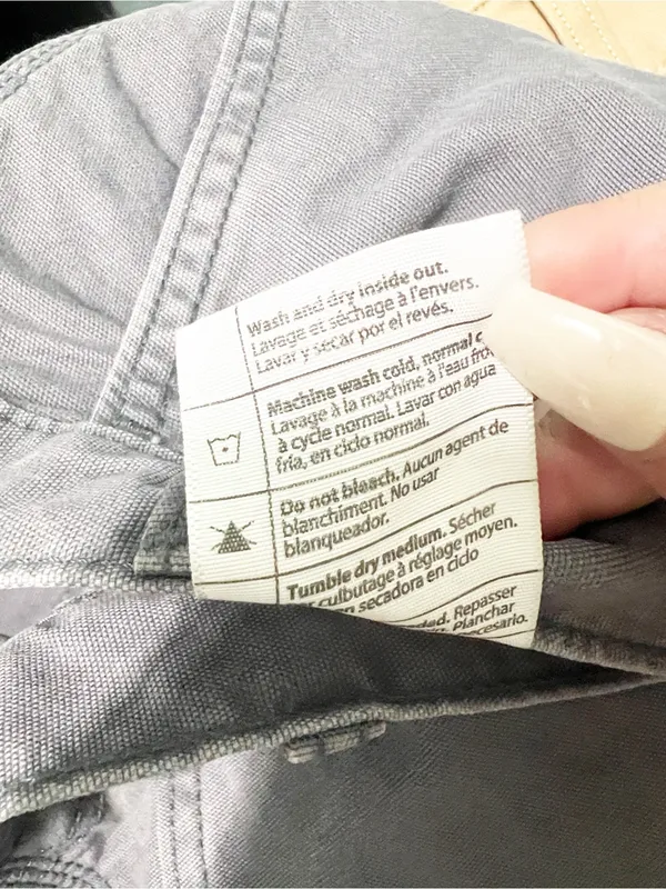 Carhartt Slim Fit Women’s Dark Gray Workwear Carpenter Tall Pants - Image 11