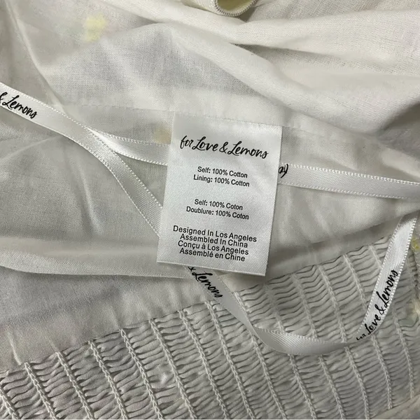 For Love & Lemons Abby Blouse in Ivory corset top Size M - Image 7