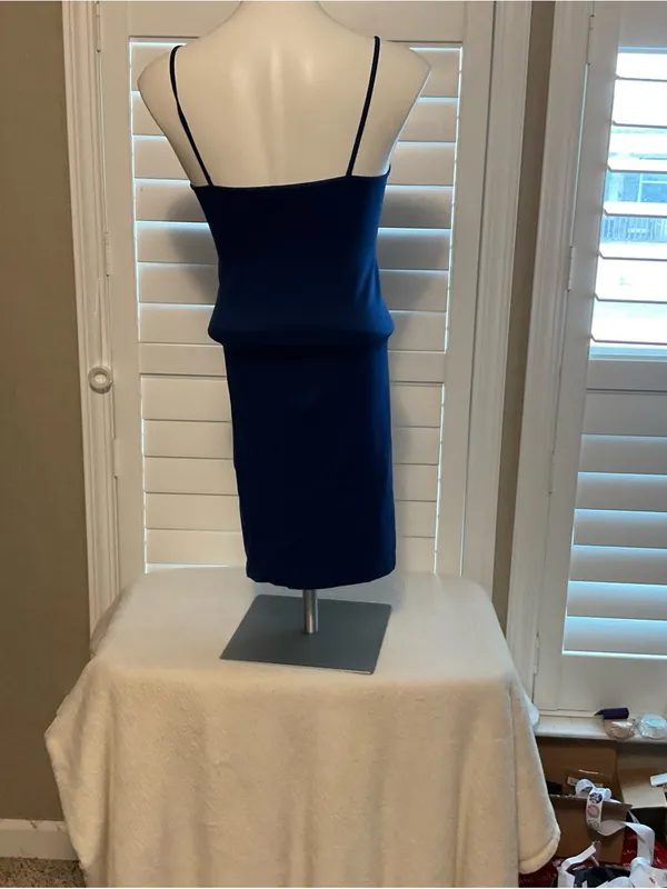 Yelete Navy Blue Tank Top with Spaghetti Straps - Image 4