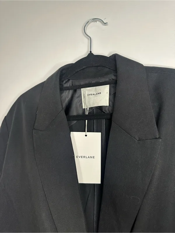 Everlane Double-Breasted Blazer Blazer In Buttersmooth NWT Size 2 - Image 5