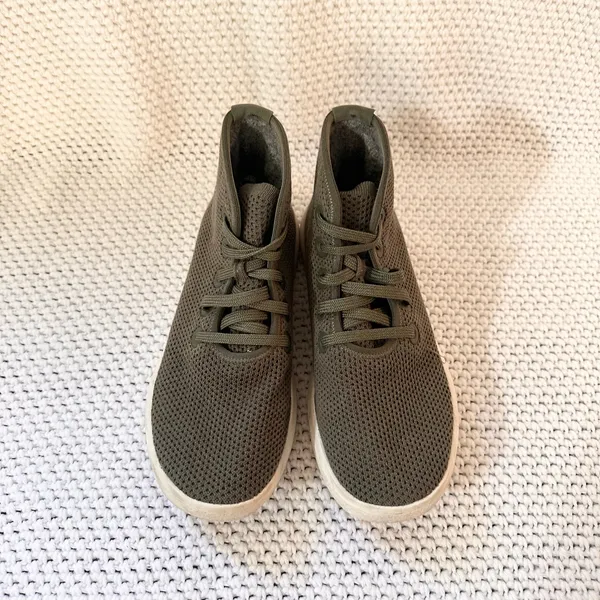 Allbirds Army Green Tree Toppers Mesh High Top Lace Up Sneakers Women 7 - Image 5