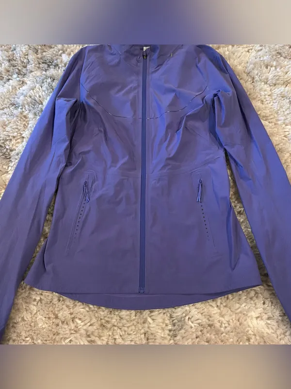 #44 NWOT Lululemon Fast And Free Windbreaker Women's Purple Active Jacket Size 4 - Image 11