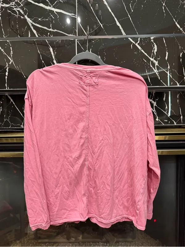 Free People We the Free Pink Tshirt Top 100% Cotton - Image 6