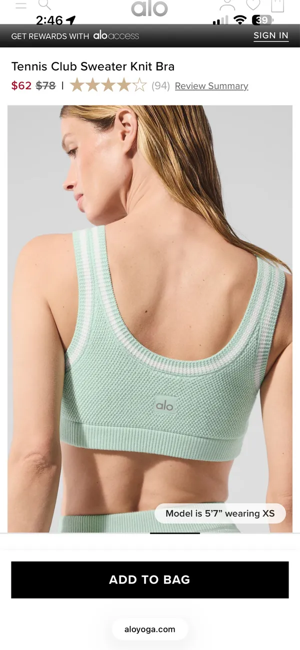 Alo Sweater all bra and skort - Image 4