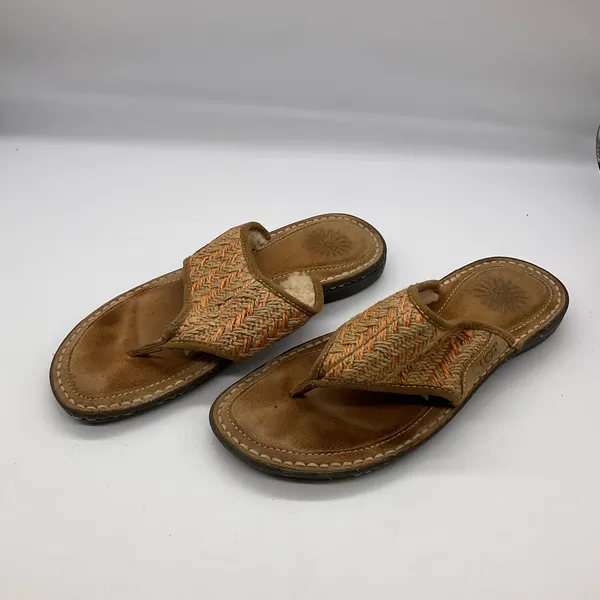 UGG SLIDE LEATHER FLEECED‎ SANDALS - Image 6