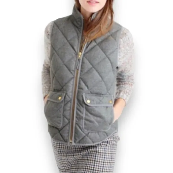 J. Crew Quilted Vest - Image 3