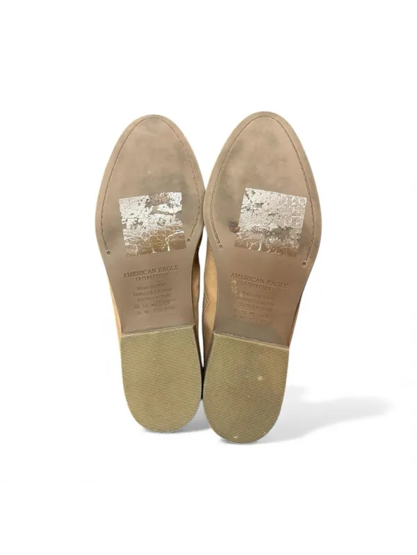 (RC) American Eagle Women's Tan Block Heel Mule Clog Slide Booties Size 10 Shoes - Image 3