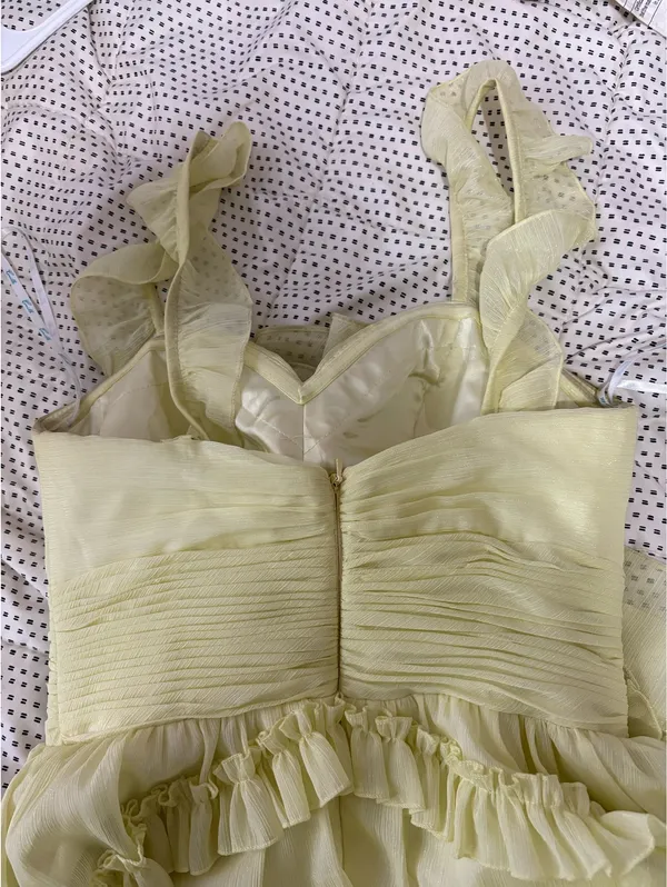Camille La Vie Yellow Prom Dress - Image 6