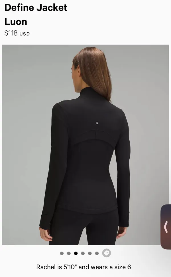 Lululemon Black Define Jacket Luon - Image 2