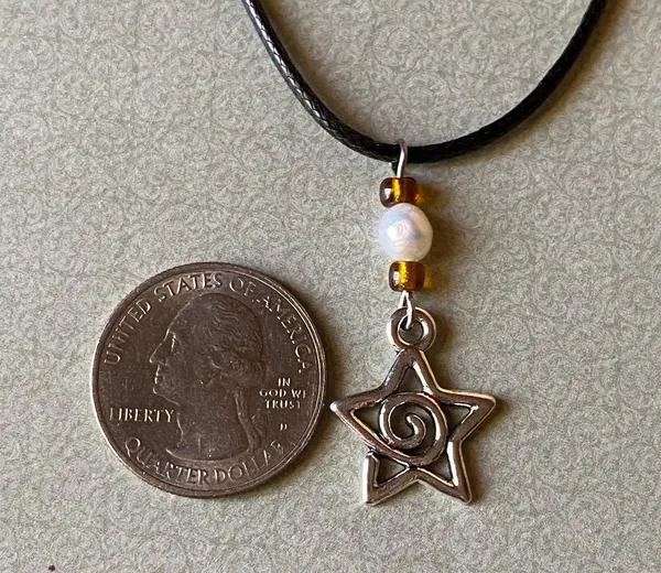 grunge y2k cute star swirl necklace💫🌀 - Image 6