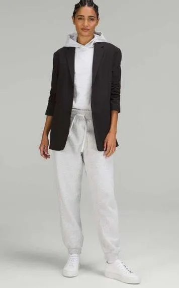Lululemon Scuba High Rise Relaxed Joggers Heathered Light Gray Size 4 - Image 5