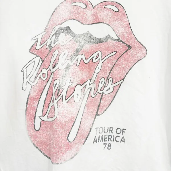 Abercrombie &‎ Fitch Womens Rolling Stones 78 Tour Graphic Rock Band Tee Size M - Image 4