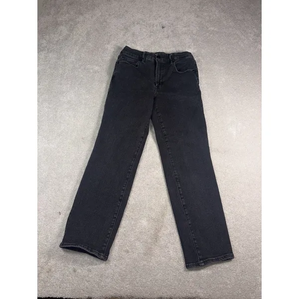good american good legs straight jeans black 10/30 - Image 3