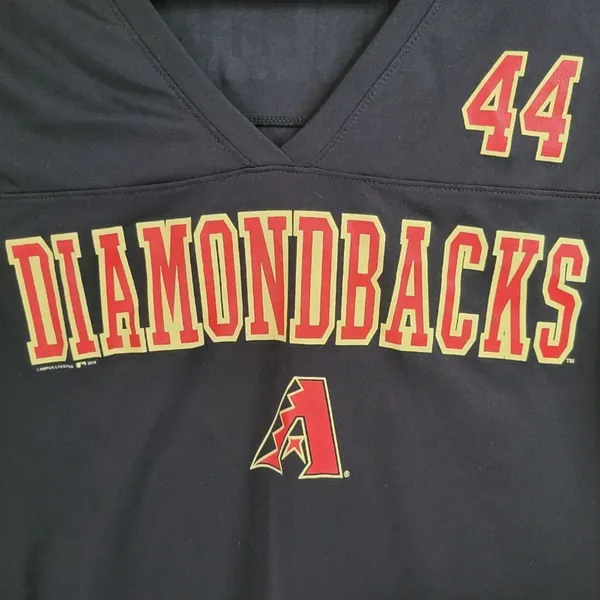 Arizona Diamondbacks Goldschmidt #44 MLB T Shirt Womens V Neck Black‎ - Image 11
