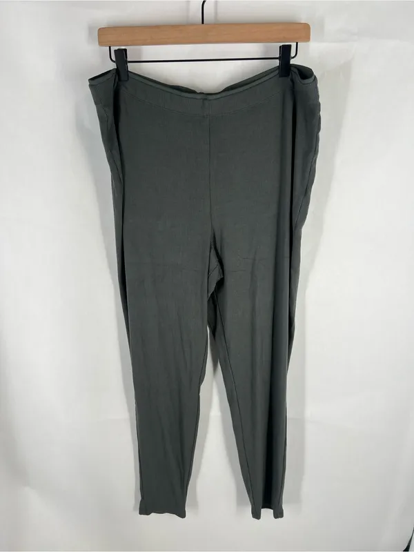 Soma Cool Nights & Days Ribbed Leggings Nightwatch Olive Size L NWT - Image 2