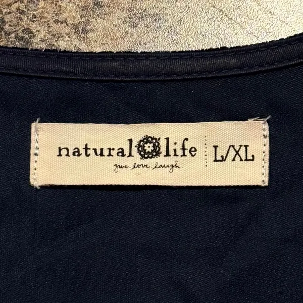 Natural Life Tunic Dress Mini Velvet Dolman Sleeve Boho Festival Indie Size L/XL - Image 4