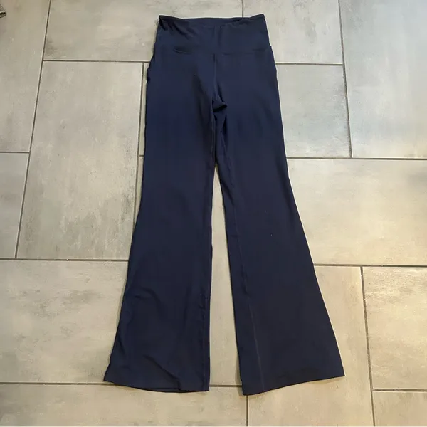 Rae Mode Navy Blue Flare Leggings - Image 2