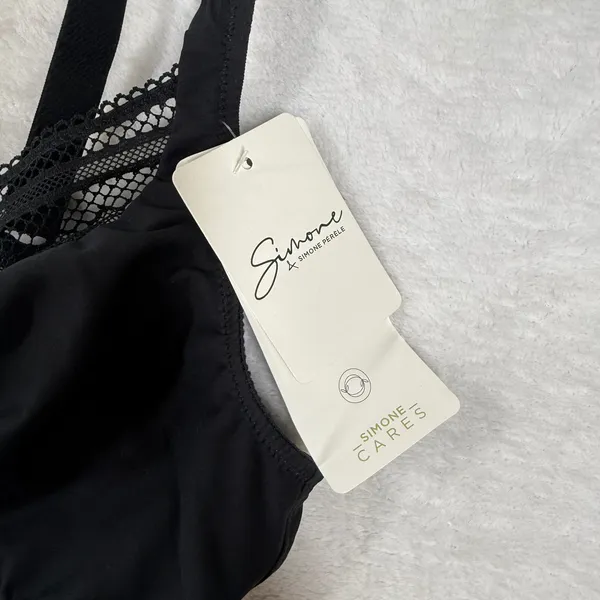 Simone Perele Olympie 3D Soft Cup Bra Black Lace Trim 38C 1C5210 New - Image 3