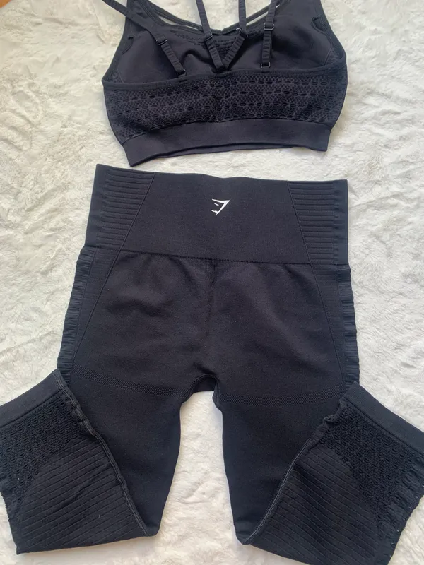 Gymshark Energy Cropped Legging And Sports Bra - Image 3
