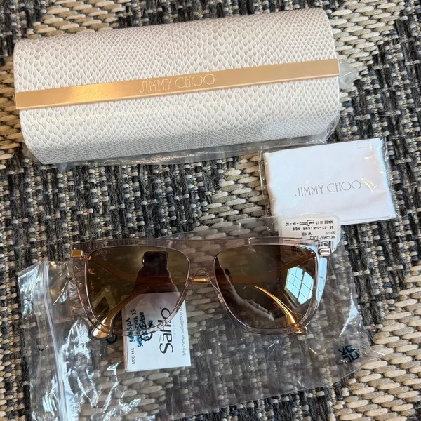 Jimmy Choo Suvi/S 58mm Sunglasses In Beige - Image 5