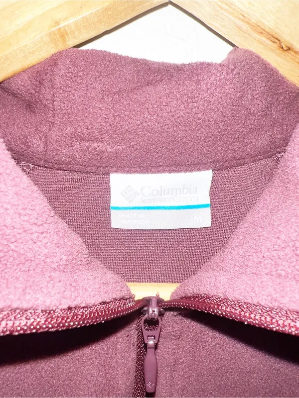 Columbia Women's Plum Quarter-Zip Fleece Pullover - Image 6