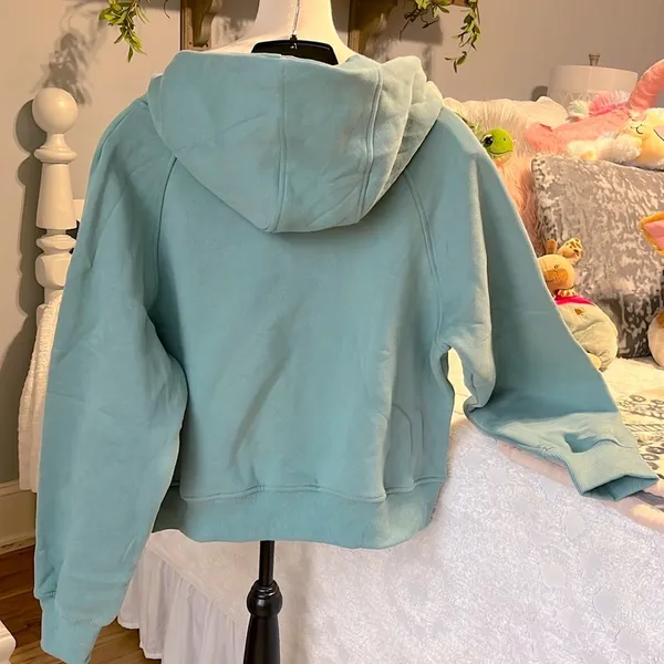 Comfy Hoodie Half Zip Scuba New Green Size M - Image 5