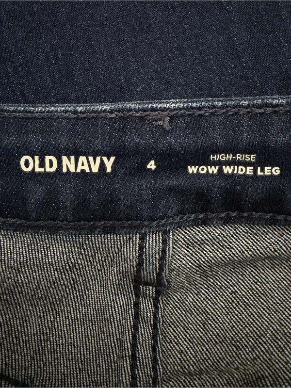 NWOT Old Navy Denim High-Rise Wow Wide Leg Women's Jeans, Size 4 - Image 10