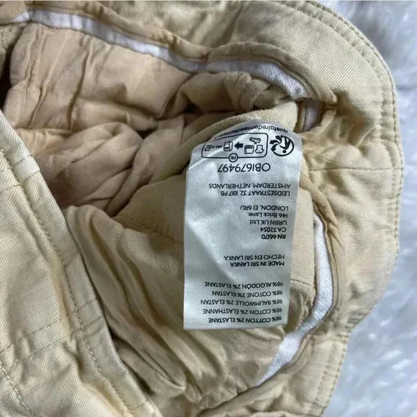 Maeve Anthropologie High-Waisted Wide-Leg Culottes Pants Khaki Crop Size 2 - Image 3
