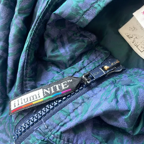 Vintage Windbreaker Jacket Green Size M - Image 7