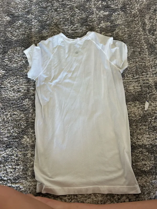 White Lululemon Swiftly Tech Short Sleeve - Image 3