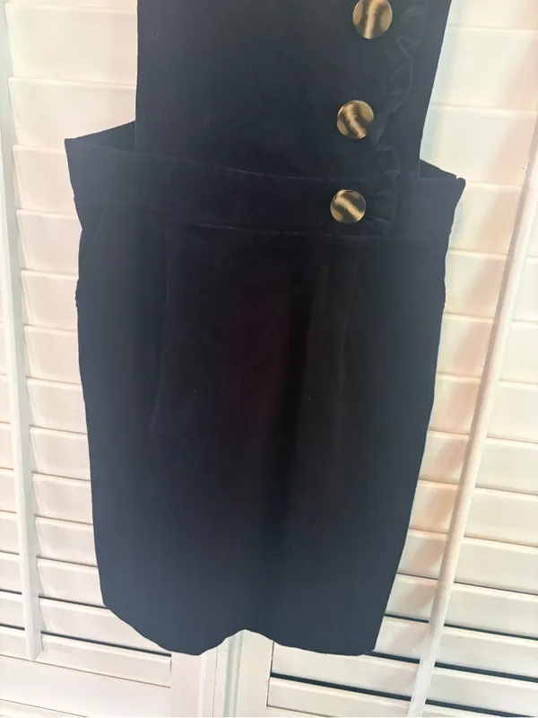 Love & Piece‎ Navy Corded Jumper Dress Size Medium - Image 5
