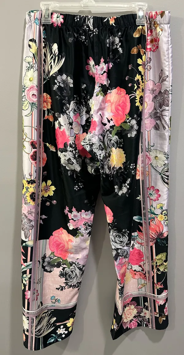 Victoria’s Secret Satin Patchwork Floral Bohemian Pajama Pants - Image 2