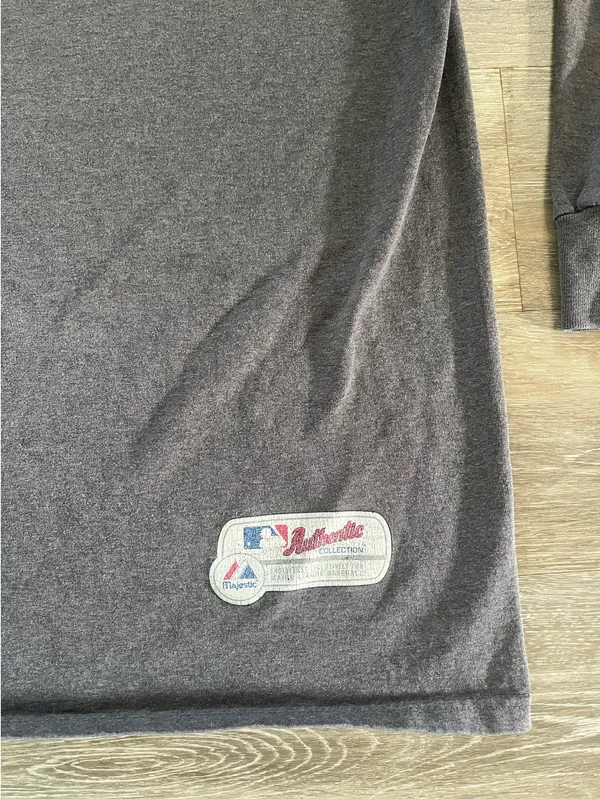 Majestic gray Cleveland Indians long sleeve shirt - Image 2