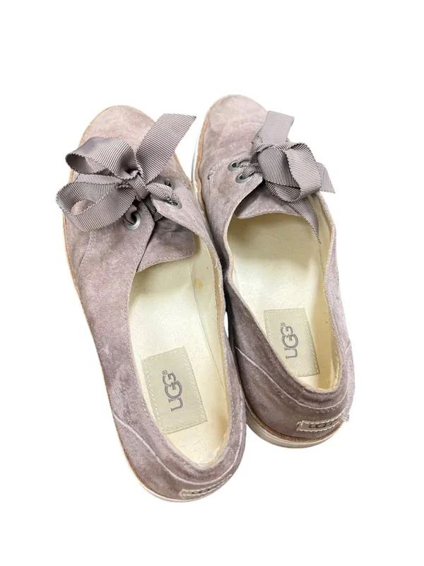 UGG 1Carilyn wms rose taupe leather suede lace up casual shoes sz 7 SKU 10-829 - Image 15