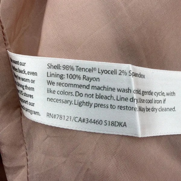 Eileen Fisher Blazer Women Large Pink Stretch Tencel Open Front Shawl S18DKA - Image 5