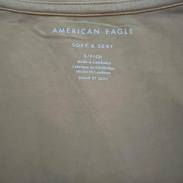 American Eagle Outfitters Mustard Short Sleeve Tee - Image 2