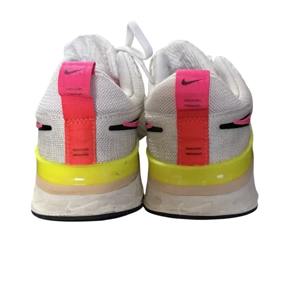 Nike React Infinity Run Flyknit 2 Women Sz 6 White Black Pink Athletic Sneakers - Image 5