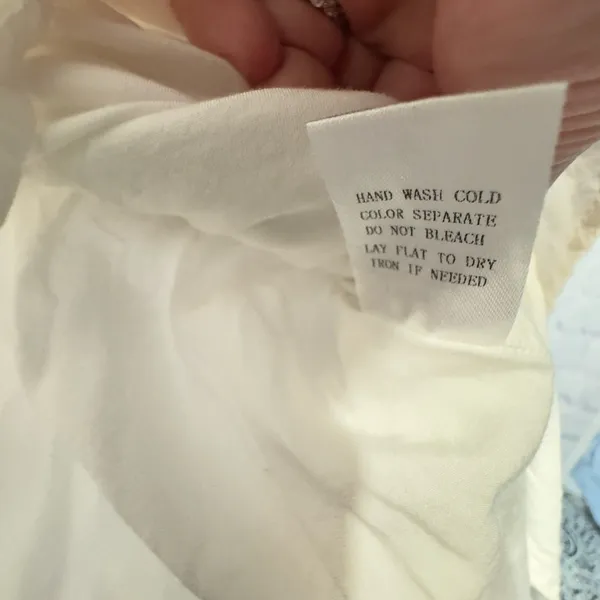 Le Lis Collection White Ruffle Tiered Linen Blend Mini Skirt Size Medium - Image 7