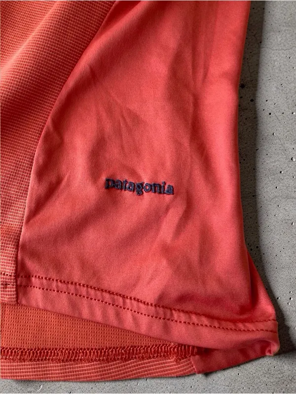 Patagonia Made in USA Athletic Tank Top orange Mesh Size Large - Image 6