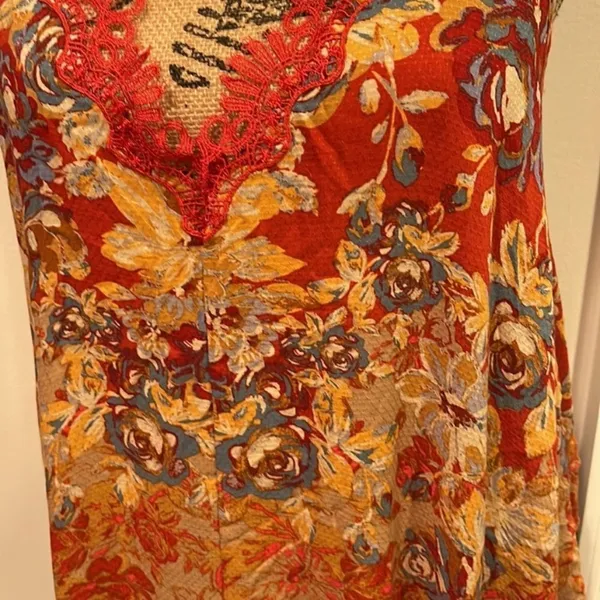 NWT free people floral haze‎ mini slip dress Xs - Image 5