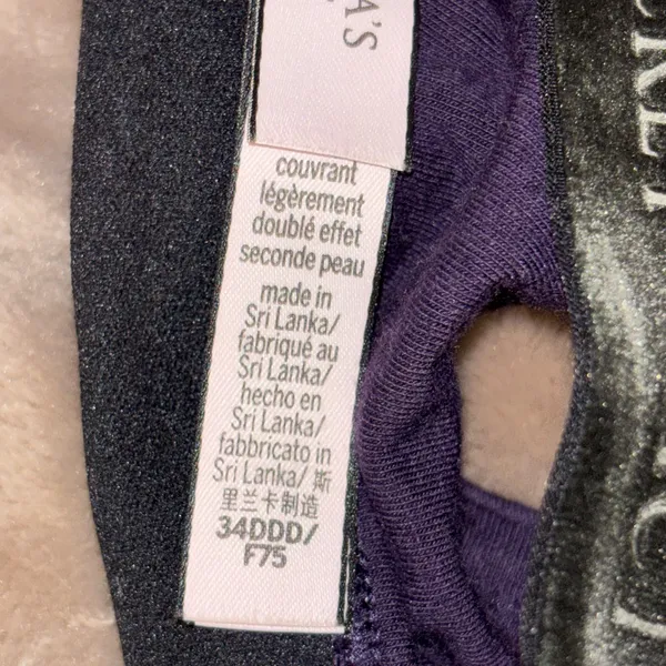 Victoria's Secret Deep Purple T-Shirt Bra Size 34DDD - Image 9
